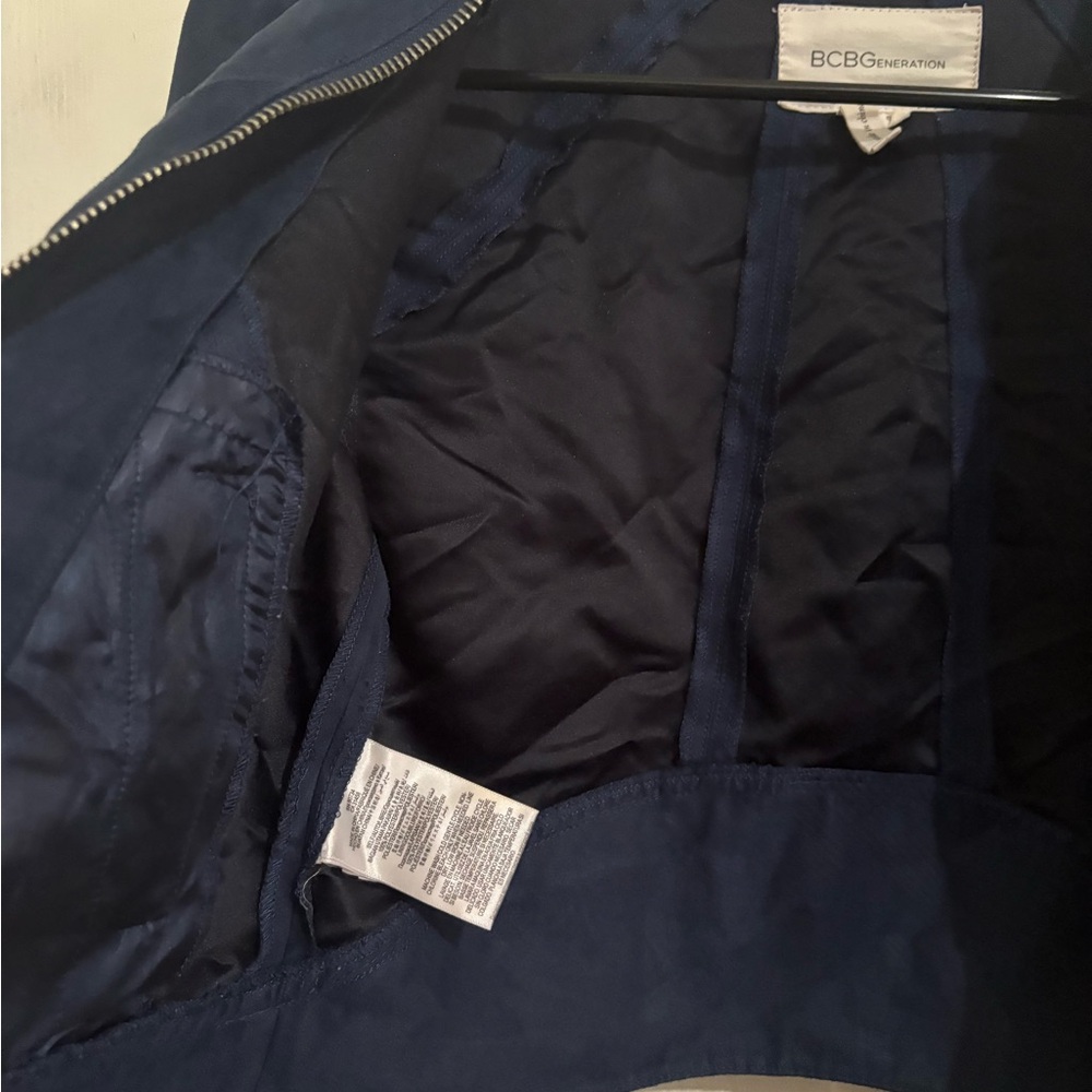 Bcbgeneration Deep Blue Cropped Jacket - image 3
